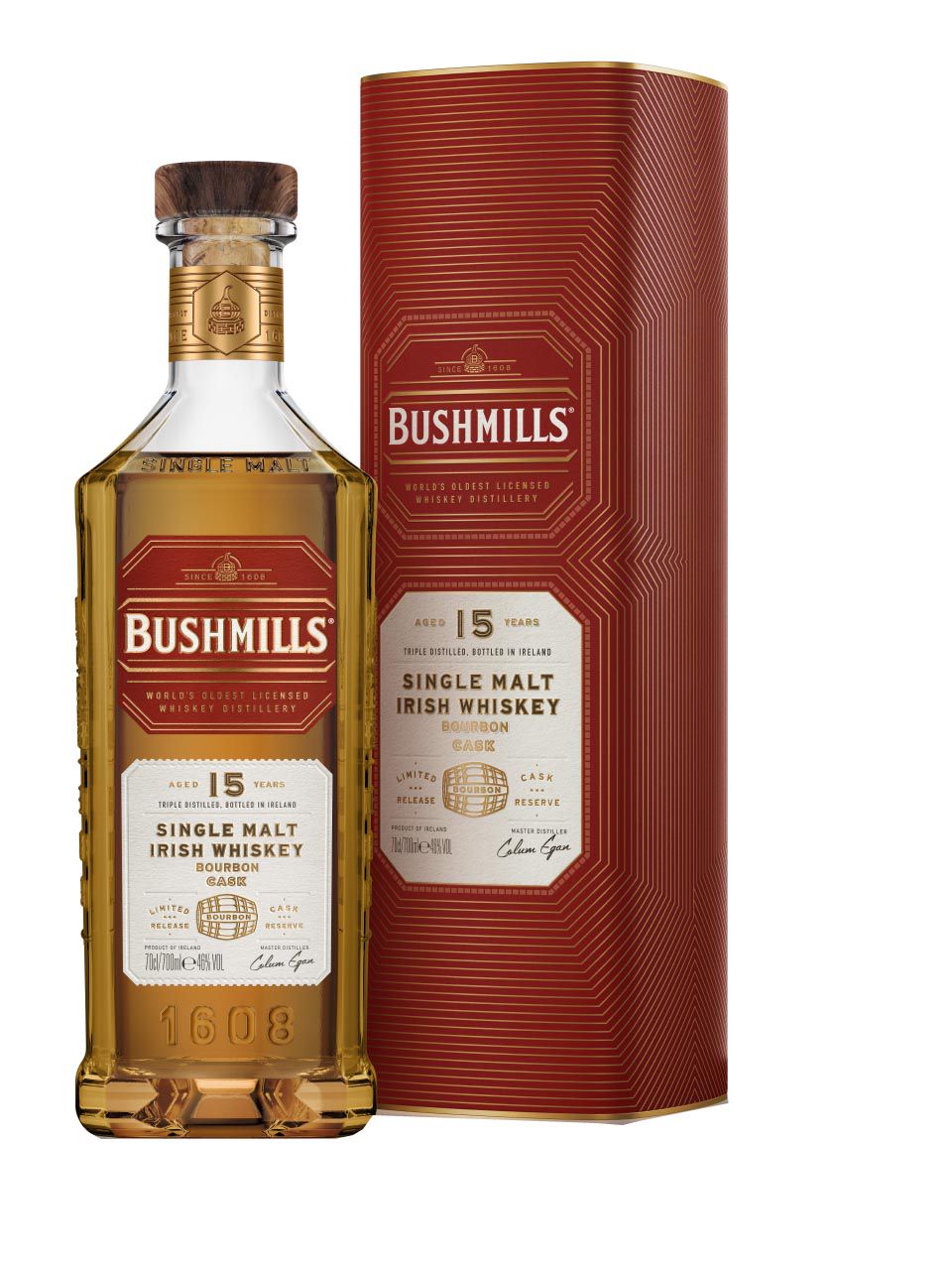 Bushmills Irish Whisky Bourbon Cask 15 Years Old Ireland 70CL