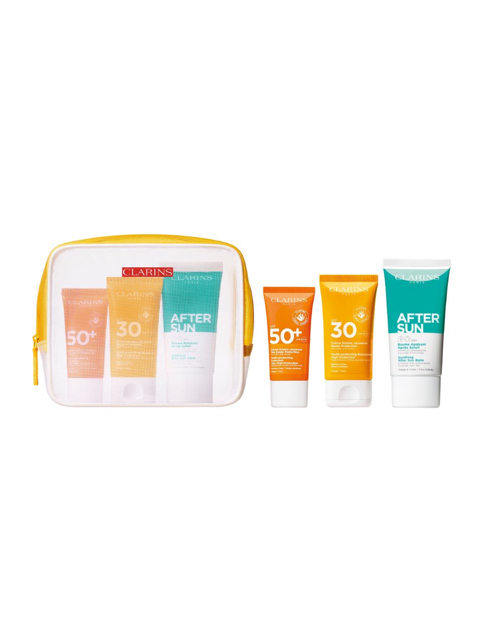 Clarins travel sets sun care set