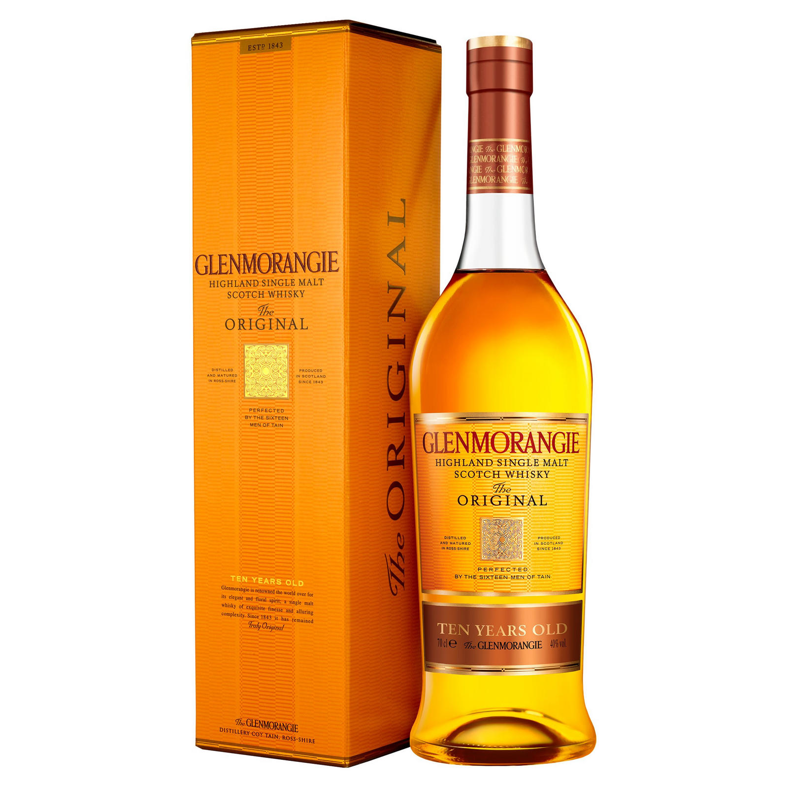 Glenmorangie The Original 12y Highland Single Malt Scotch Whisky 40% 1L Geschenkverpackung