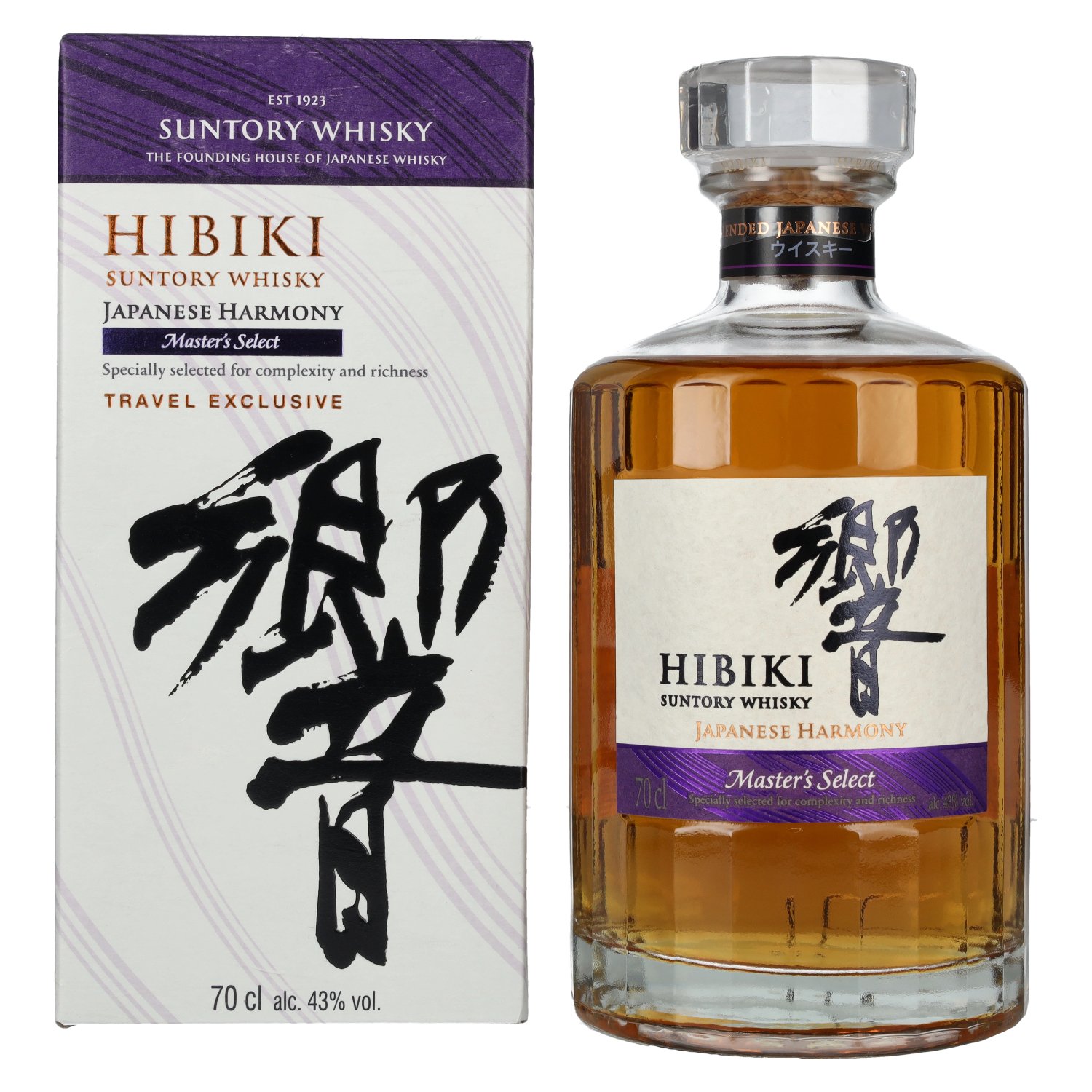 Hibiki Suntory Harmony Master's Select Japanese Blended Whisky 43% 0.7L gift pack image