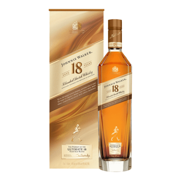 Johnnie Walker 18y Blended Scotch Whisky 40% 1L Geschenkverpackung