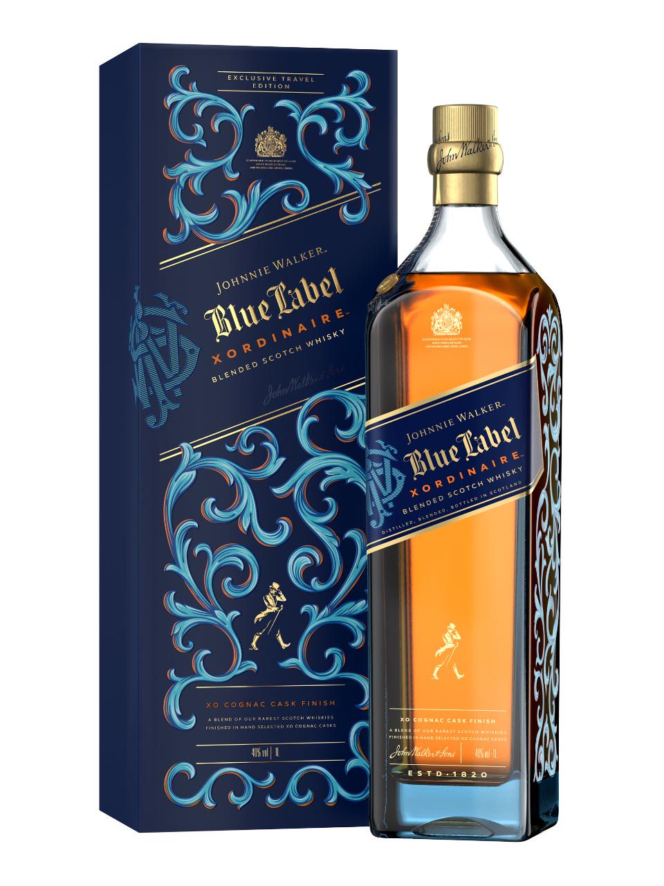 Johnnie Walker Blue Label Xordinaire Blended Scotch Whisky 40% 1L
