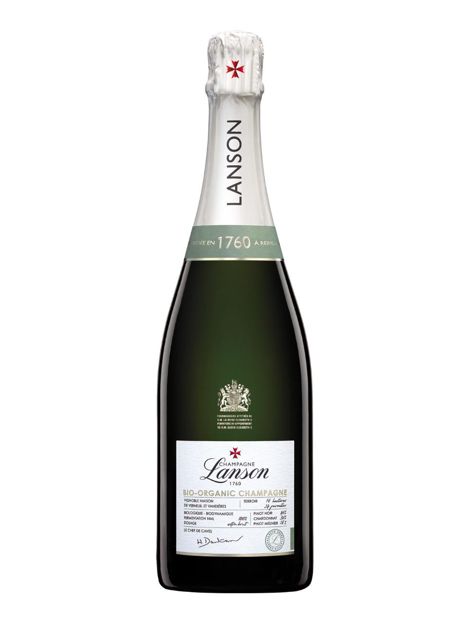 Lanson, Green Label, Champagne, AOC, brut, hvid økologisk 0,75L