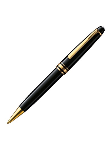 Montblanc, Meisterstück Resin Mozart, platinum-coated midsize ballpoint pen