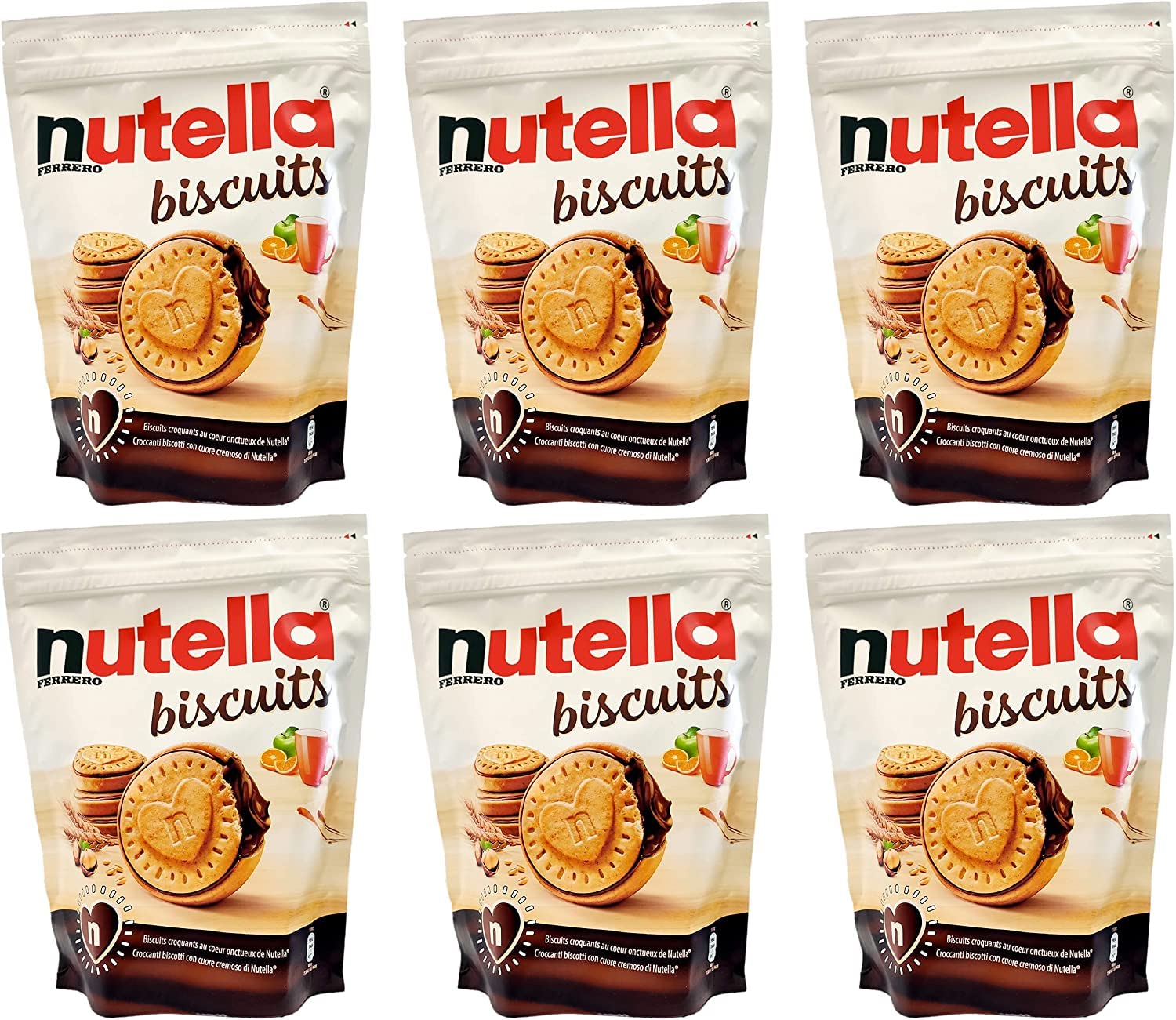 Nutella Biscuits cookies filled with Nutella