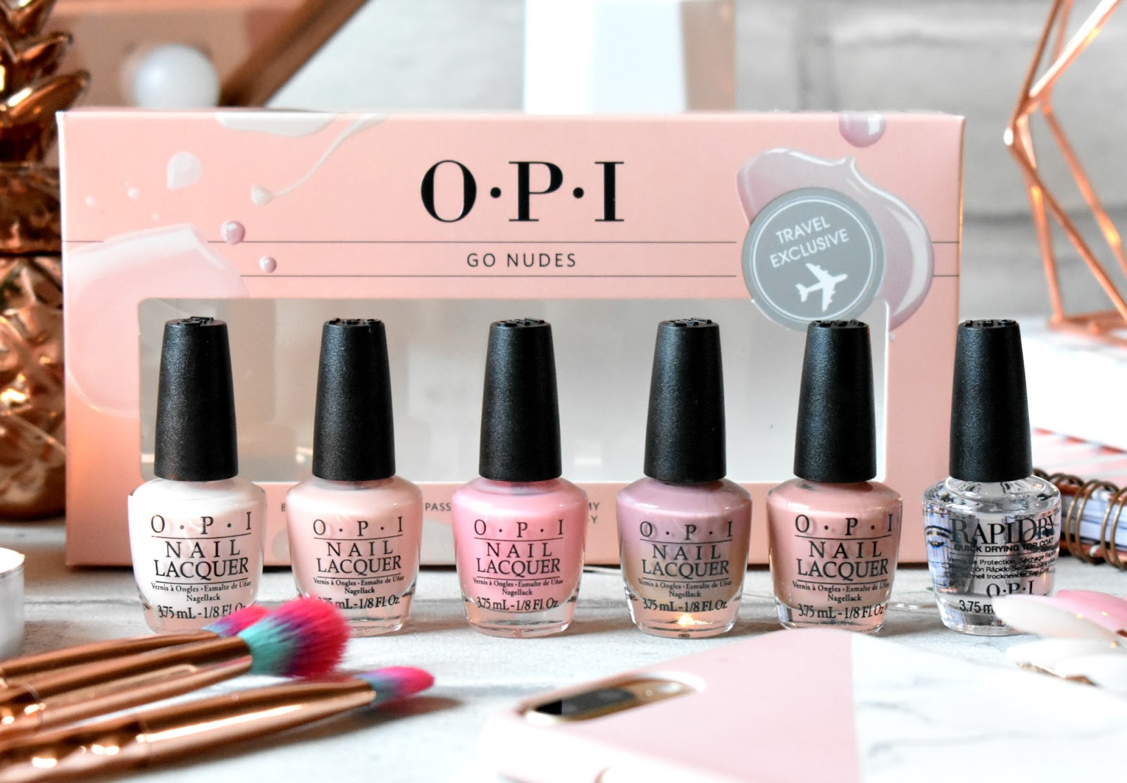 OPI Nudes On The Go W4 Travel Retail Exclusive Set 5x3.75ml