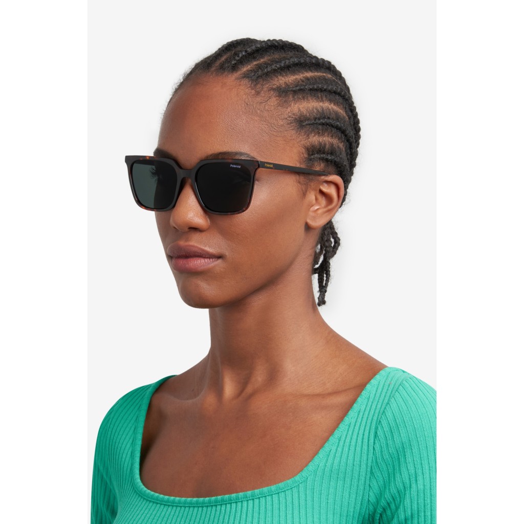 PLD 4163/S Havana Rectangular Sunglasses