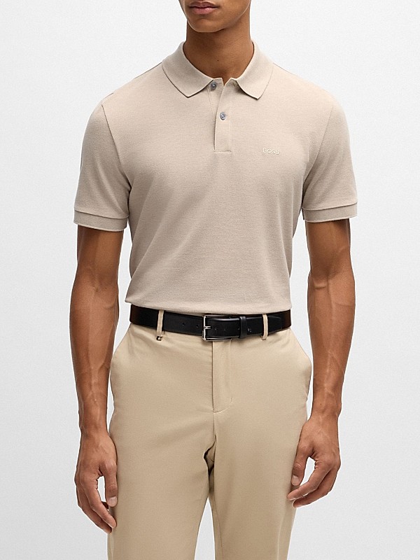 Pallas Regular-fit polo shirt in cotton Beige