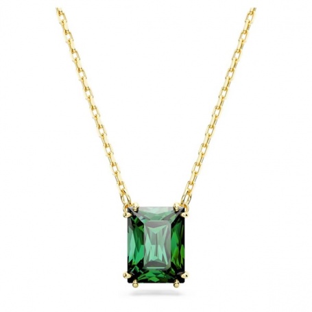 Matrix lady necklace green crystal