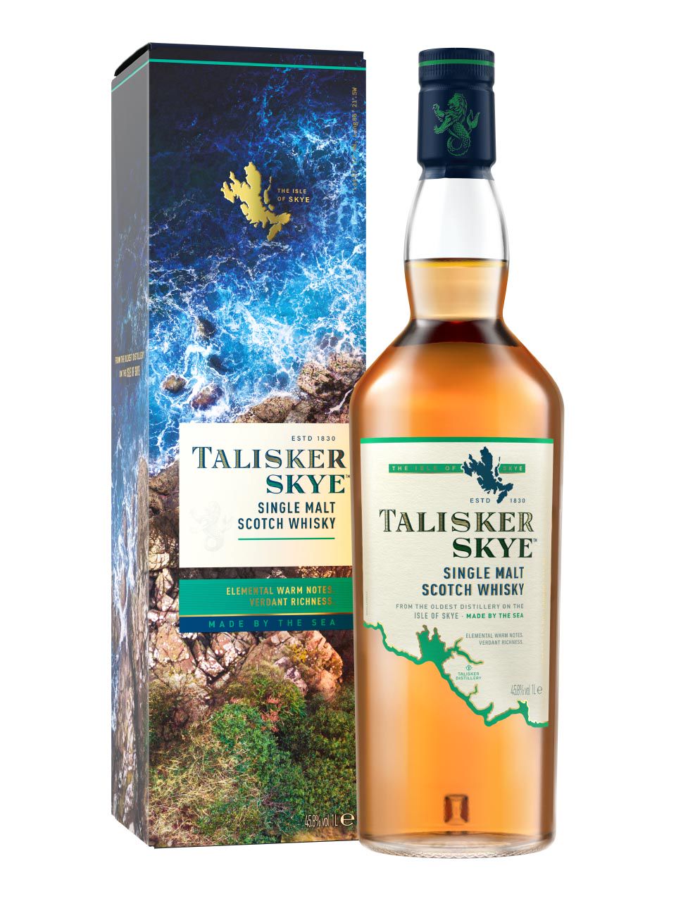 Talisker Skye Single Malt Scotch Whisky 45.8% 1L gift pack