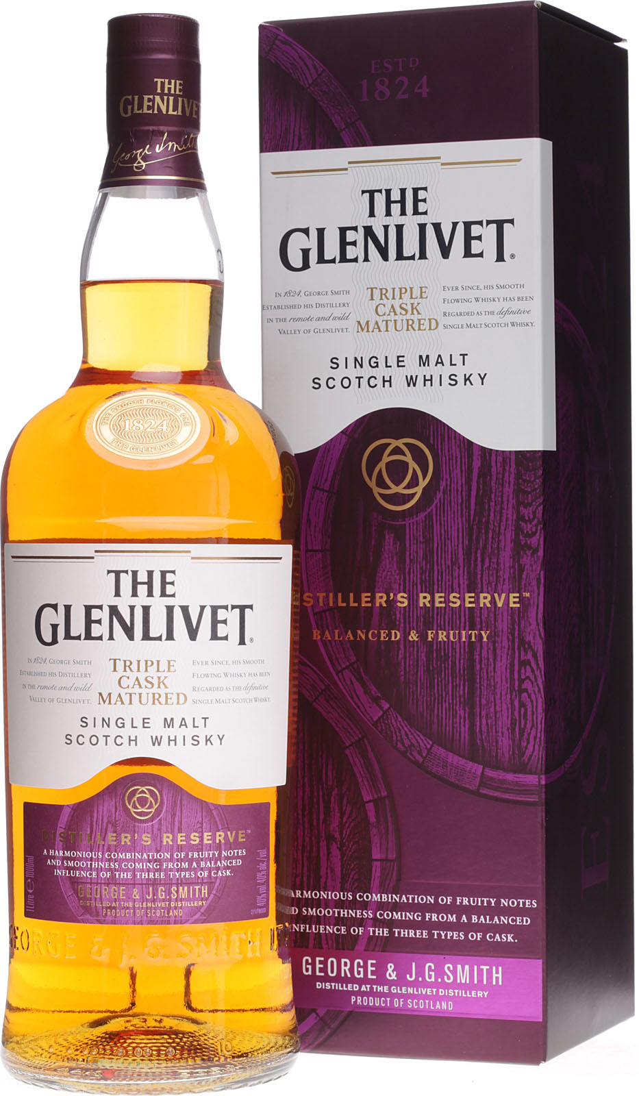 Glenlivet Triple Cask Matured Distillers Reserve Speyside Single Malt Scotch Whisky 40 % 1L