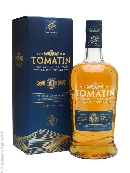 Tomatin 8y Highland Single Malt Whisky Scotch 40% 1L Geschenkverpackung