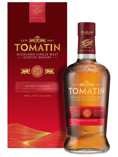 Tomatin Highland Single Malt Scotch Whisky 21y 46% 0.7L gift pack